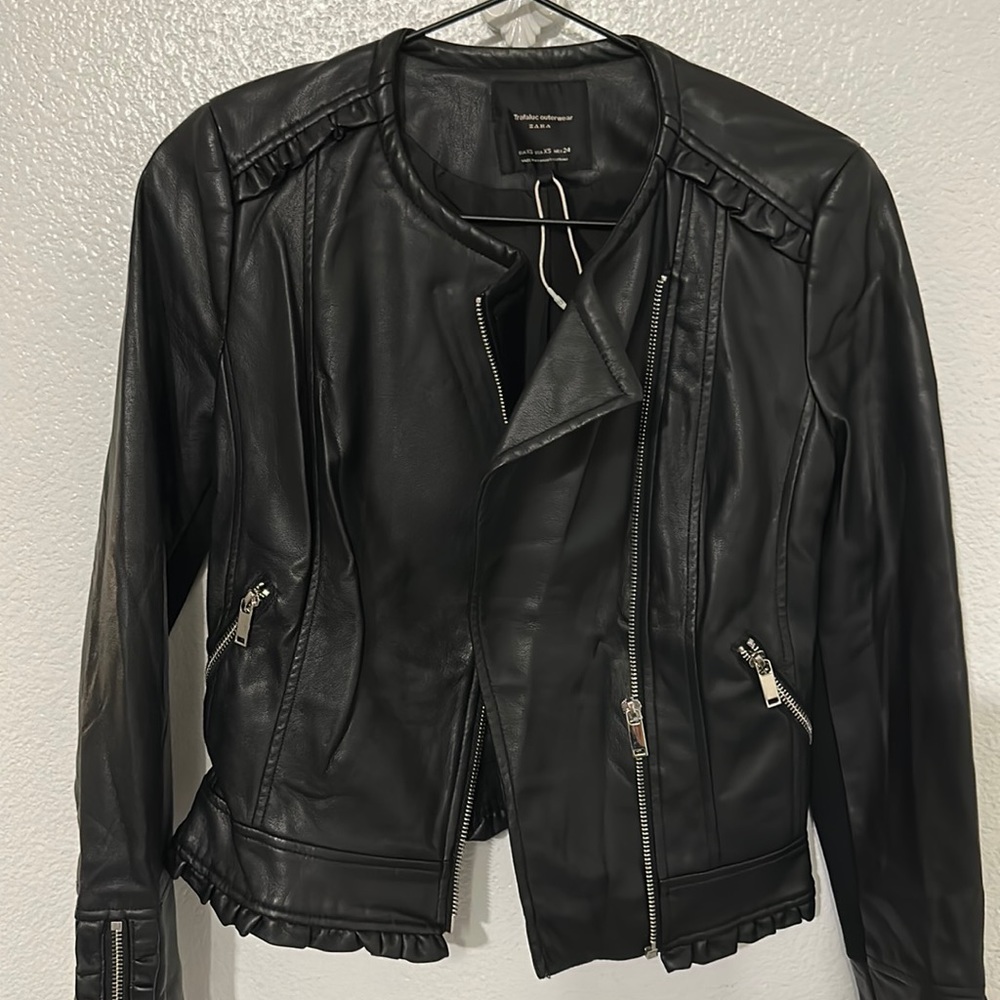 Zara faux leather new wo tag